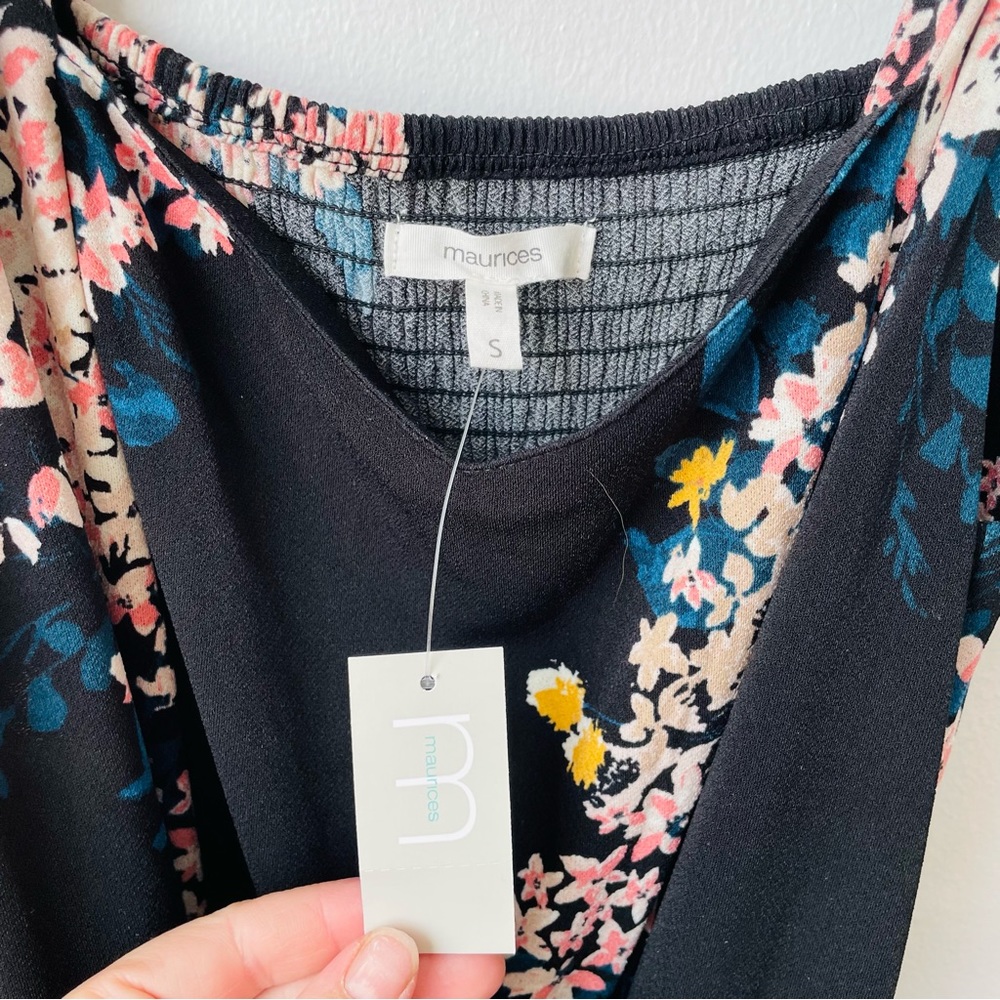 NWT Maurices Floral Jumpsuit - Picture 3 of 5